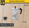 Karl Krüger 513 Espressokocher Aluminium für 12 Tassen Produktbild-Vorschau 6