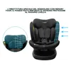 KidsZone Seggiolino Auto 0-36 kg Isofix Girevole 40-150 cm Anteprima dell’immagine prodotto 5