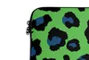 MuchoWow® Laptop Hülle 15 Zoll Panther Druck - Neon - Grün Produktbild-Vorschau 3