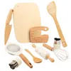 Kinder Küchen-Spielset aus Holz – 10-teiliges Schneide-Set Produktbild-Vorschau 1