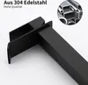 Homelody Wasserhahn Bad Wasserfall Badarmaturen Schwarz Produktbild-Vorschau 5