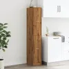 A tall, narrow wooden cabinet in a kitchen setting. Produktbild-Vorschau