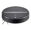 A black robot vacuum cleaner is shown from a slightly elevated side angle against a white background. Podgląd zdjęcia produktu