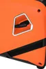 A close-up view of an orange and black generator with a silver-trimmed handle. Anteprima dell’immagine prodotto