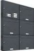 5er Briefkasten Anlage Aufputz - Wandmontage RAL 7016 Produktbild-Vorschau 1