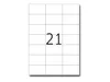 Etiketten Premium A4, weiß 70x42,3 mm Papier matt 210 St. Produktbild-Vorschau 16