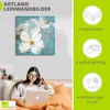 ARTland Leinwandbild Vintage Blüte I Größe: 70x70 cm Produktbild-Vorschau 3