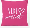 Huuraa Kissen Verl verliebt 40x40cm mit Füllung Fuchsia Produktbild-Vorschau 1