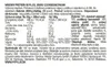 A close-up of a product label with nutritional information and ingredients. Produktbild-Vorschau