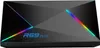 A black media player with colorful LED accents and the text 'R69 PLUS' on its surface. Podgląd zdjęcia produktu