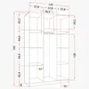Kinder-Kleiderschrank 120 cm – Sonoma/Weiß mit blaue Produktbild-Vorschau 5