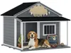 Niche en bois PawHut pour petits animaux, avec terrasse, Voir les images du produit 1