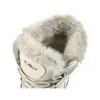 Close-up view of the top opening of a snow boot. Náhled obrázku produktu