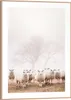 Wandbild - Braun - Weiß - 30 x 40 cm - Schafe im Nebel Produktbild-Vorschau 1
