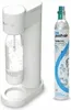 A white soda maker with a bottle of carbonated water and a CO2 cylinder. Podgląd zdjęcia produktu
