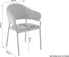 byLIVING Stuhl 2-er Set CURVE / Webstoffbezug in Produktbild-Vorschau 3