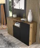 Cassettiera AURIS 3D 135 cm Mobile a 3 ante Rovere Anteprima dell’immagine prodotto 7