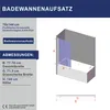 Duschwand für Badewanne 77x144 cm Nano Badewannenfaltwand Produktbild-Vorschau 3