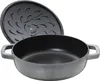 Staub 40511-471-0, 2,4 l, Czarny, Szary, Żeliwo, Emalia, Podgląd zdjęcia produktu 2