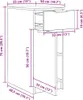 Armadio per ufficio vidaXL, 33 x 50 x 75 cm, materiale Anteprima dell’immagine prodotto 8
