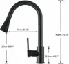 Wasserhahn Küche 360° Küchenarmatur mit Ausziehbarer Brause Produktbild-Vorschau 4