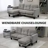 HOMCOM Ecksofa, Eck-Couch mit umkehrbarer Chaiselongue, Produktbild-Vorschau 6
