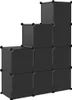 vidaXL Regalsystem mit 9 Würfeln Schwarz PP Produktbild-Vorschau 5