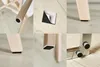 A collage of images showing furniture leg protectors and how they are applied. Produktbild-Vorschau