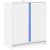 vidaXL LED-Sideboard Weiß 77x34x85 cm Holzwerkstoff Produktbild-Vorschau 3