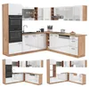 Eckküche Vicco R-Line Weiß Hochglanz/Goldkraft Eiche 247 x Produktbild-Vorschau 8