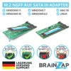 BRAINZAP M.2 M2 NGFF auf 2,5 Zoll SATA 3 III Konverter Produktbild-Vorschau 2