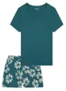 Schiesser Damen Schlafanzug kurz Gr. 40  grün Produktbild-Vorschau 8