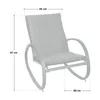 SVITA EIBY DELUXE Schaukelstuhl Schaukelsessel Outdoor Produktbild-Vorschau 5