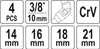 Yato YT-38520, Steckschlüssel-Satz, 3/4", Metrisch, 4 Produktbild-Vorschau 6