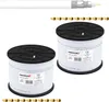 PremiumX 2x 100m BASIC Koaxialkabel 135dB 4-fach SAT Koax Produktbild-Vorschau 1