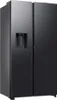 A side-by-side refrigerator with a water dispenser. Produktbild-Vorschau