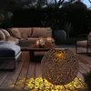 LED Solarleuchte, Dekorgeflecht-Kugel, Höhe 54 cm Produktbild-Vorschau 3