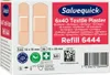 The image shows the packaging of Salvequick textile plasters. Anteprima dell’immagine prodotto