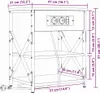 vidaXL Nachtkastje Sonoma-eik, 41 x 31 x 51 cm, houtvezel Productafbeelding-voorbeeld 8