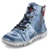 KRISBUT Komfort Stiefeletten Damen 31343437333337 Blau 39 Produktbild-Vorschau 3