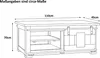 Couchtisch Akazie massiv nussbaumfarben 110 x 45 x 50 cm Produktbild-Vorschau 7