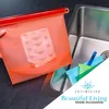 Intirilife 4x Lebensmittelbeutel Silikon, 1L Füllmenge Produktbild-Vorschau 2
