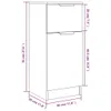 vidaXL Príborník údený dub 30x30x70 cm odvodený výrobok z Náhľad obrázku produktu 8