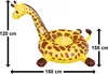 Aufblasbare Schwimmmatratze für Kinder Giraffe Produktbild-Vorschau 3