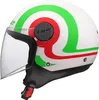 Jet Helm LS2 OF558 SPHERE LUX II Urby Weiß Opak Grün Rot Produktbild-Vorschau 2