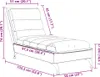 vidaXL Chaiselongue mit Kissen Blau Stoff Produktbild-Vorschau 7