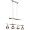LED Hängeleuchte, Glas rauch, höhenverstellbar, L 60 cm Produktbild-Vorschau 14