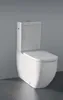 A white toilet is shown against a plain gray background. Produktbild-Vorschau