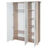 An open wardrobe with shelves and a hanging rod. Anteprima dell’immagine prodotto