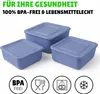 Set di 3 contenitori quadrati blu Anteprima dell’immagine prodotto 3